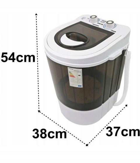 MINI Pralka Wirówka Domowa Turystyczna 4KG+1,5KG CZ SIGMA