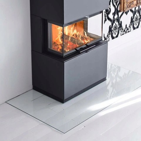 Podstawa szklana hartowana - szyba pod Piec lub Kominek 100x80 cm Krak-Trans