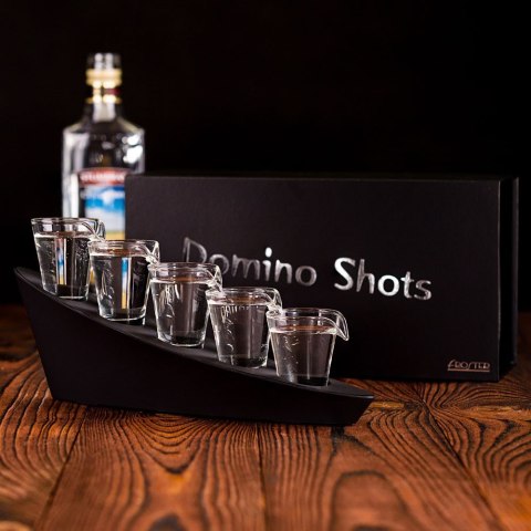 Domino Shots Deluxe podświetlane kieliszki zestaw