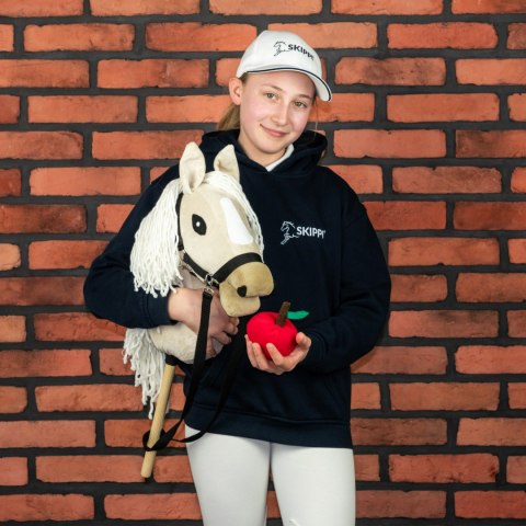 Konik na kiju z kantarem - Hobby Horse Skippi - Almond - A3 - prezent