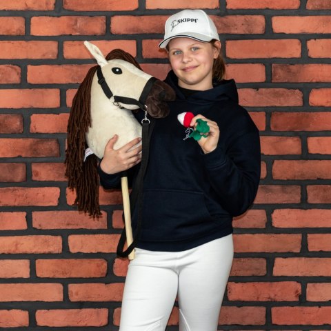 Konik na kiju z kantarem - Hobby Horse Skippi - Biszkopt - A3 - prezent