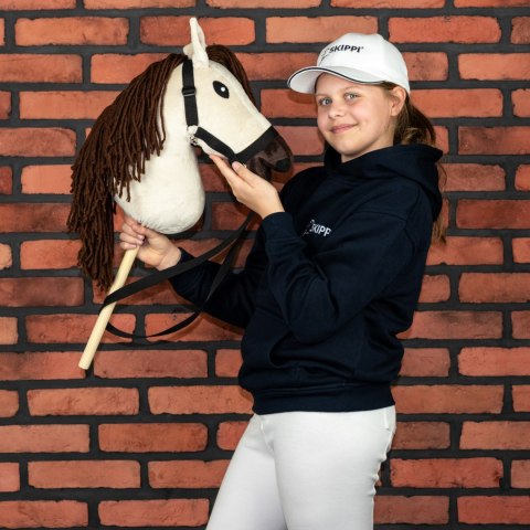 Konik na kiju z kantarem - Hobby Horse Skippi - Biszkopt - A3 - prezent
