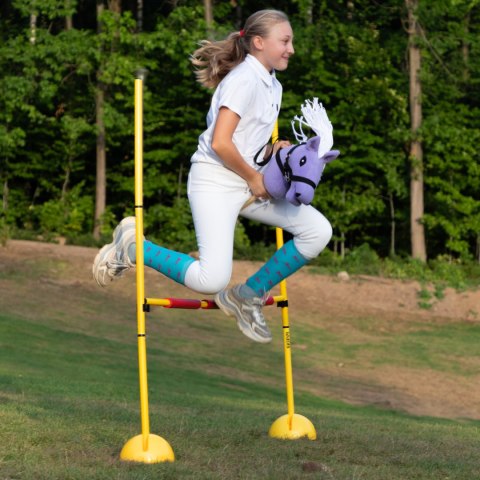 Skippi - lekki mały hobby horse A5 - lawendowy liliowy fioletowy - kantar