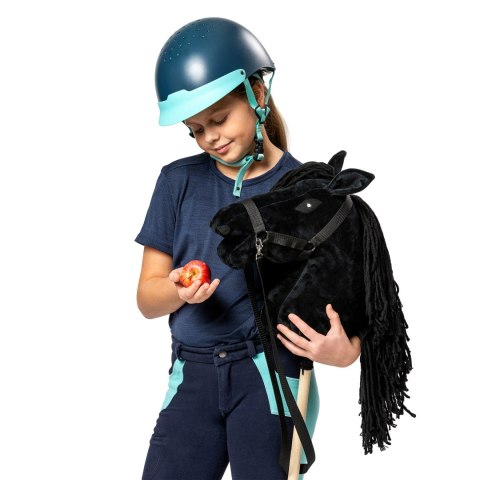 Zestaw Skippi - Hobby Horse Czarny i przeszkoda do skakania 135 cm