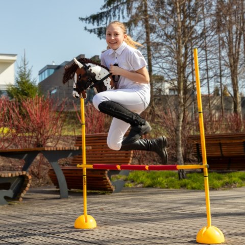 Zestaw Skippi - Hobby Horse Gniado - srokaty - Derka fuksja -Kantar lawenda