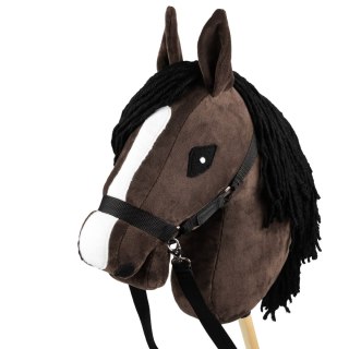 Zestaw Skippi - Hobby Horse Gniady - Derka i nauszniki - fuksja i granat