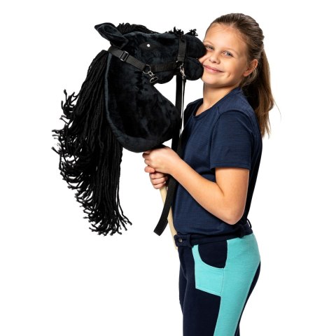 Zestaw Skippi - Hobby Horse czarny i dodatkowy kantar - szary