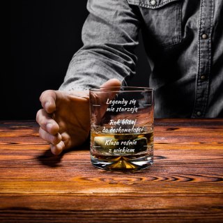 Urodzinowa szklanka do whisky - prezent na sześćdziesiątkę